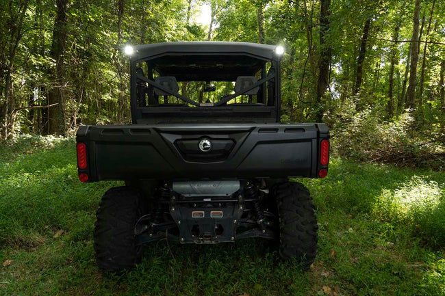 LED Light | Cab Mount | 2" Black Pair | Flood | Can-Am Defender HD 5/HD 8/HD 9/HD 10 - The Suspension Specialists