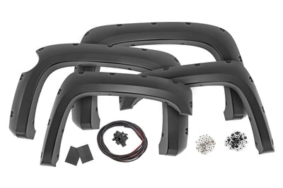 Rough Country Pocket Fender Flares | 5'9" Bed | GAN Silver Ice Metallic | Chevy Silverado 1500 (07-13)