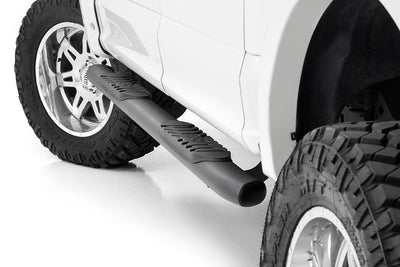 Oval Nerf Step | Crew Cab | Black | Ford F-150/Lightning/F-250/F-350/Raptor (15-26) - The Suspension Specialists