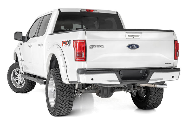Oval Nerf Step | Crew Cab | Black | Ford F-150/Lightning/F-250/F-350/Raptor (15-26) - The Suspension Specialists