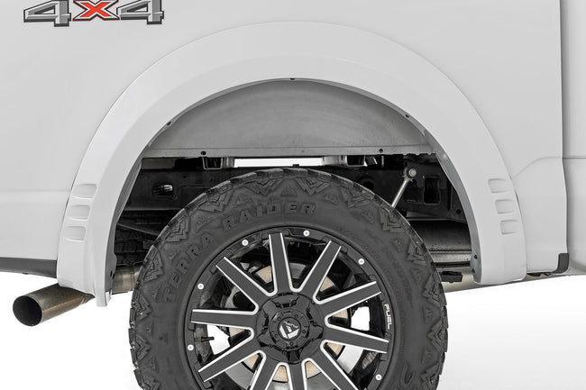 Rough Country Fender Flares | SF1 | A3 Space White | Ford F-150 2WD/4WD (2021-2025) - The Suspension Specialists