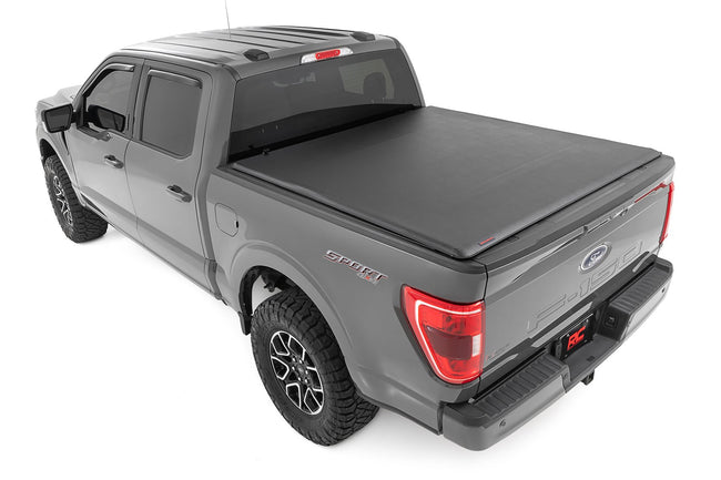 Soft Roll Up Bed Cover | 5'7" Bed | Ford F-150/F-150 Lightning/Raptor  (15-25) - The Suspension Specialists