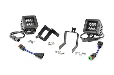 LED Light Kit | Fog Mount | 2" Black Pair | Ford F-250/F-350 Super Duty (11-16) - The Suspension Specialists
