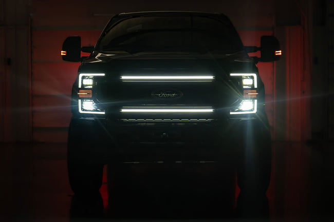 LED Light Kit | Grille Mount | 30 Inch DRL | Ford F-250/F-350 Super Duty (17-22) - The Suspension Specialists