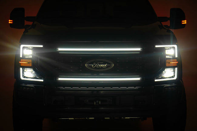 LED Light Kit | Grille Mount | 30 Inch DRL | Ford F-250/F-350 Super Duty (17-22) - The Suspension Specialists