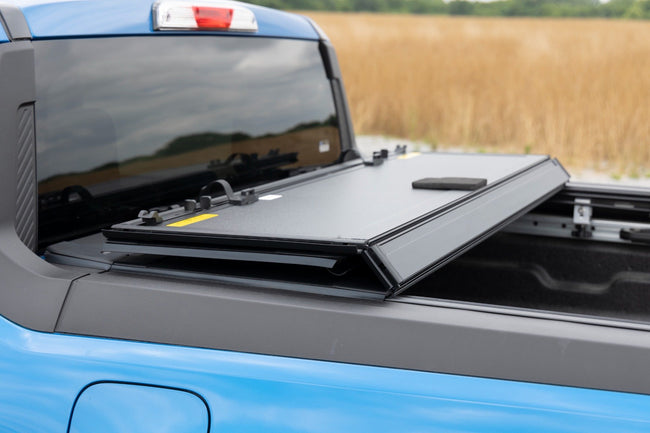 Hard Tri-Fold Flip Up Bed Cover | 4'6" Bed | Ford Maverick 2WD/4WD (22-26) - The Suspension Specialists