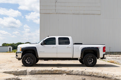 Rough Country Pocket Fender Flares | 6'7" & 8' Bed | GCN Victory Red | Chevy Silverado 1500/2500HD/3500HD (07-14)