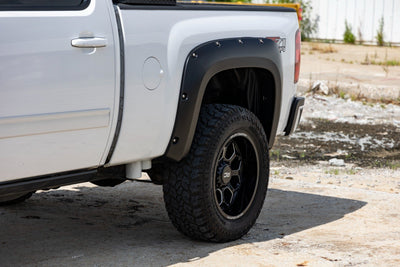 Rough Country Pocket Fender Flares | 6'7" & 8'Bed | GAP Imperial Blue | Chevy Silverado 1500/2500HD/3500HD (07-14)