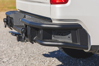 Rough Country Rear Bumper | Tubular | Chevy Silverado 1500 2WD/4WD (2019-2025)