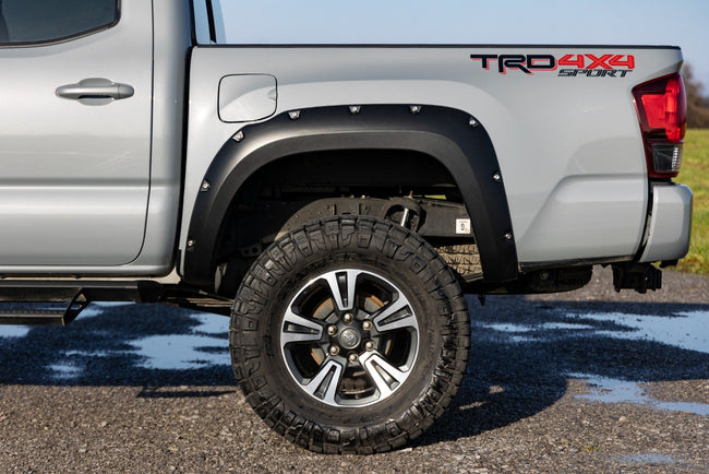Rough Country Pocket Fender Flares | 8W2 Cavalry Blue | Toyota Tacoma 2WD/4WD (2016-2023)