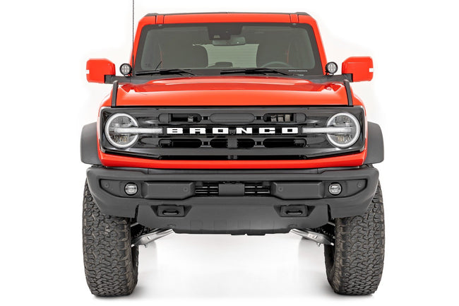Rough Country Black Series Round LED Light Pair | 3.5 Inch | Amber DRL - The Suspension Specialists
