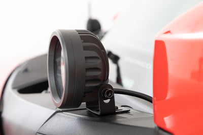LED Light Kit | Ditch Mount | 3.5" Black Round Pair | Amber DRL | Ford Bronco (21-25) - The Suspension Specialists