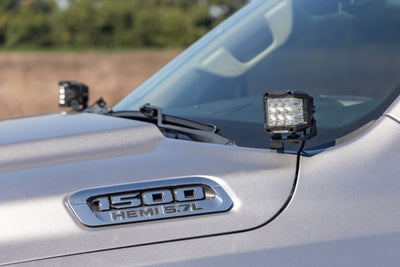 LED Light Kit | Ditch Mount | 2" Black Pair | Spot | Ram 1500 2WD/4WD (19-26) - The Suspension Specialists