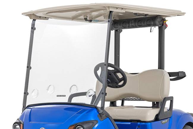 Vented Full Windshield | Scratch Resistant | Yamaha Drive2 - The Suspension Specialists