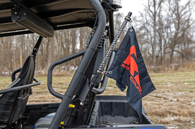 Whip Mount | Cage | 4' Multl-Color LED Whip Pair | Kawasaki Teryx4 800 - The Suspension Specialists