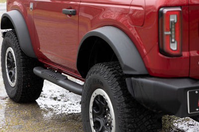 Oval Nerf Steps | 2-Door | Black | Ford Bronco (2 Door) 4WD (2021-2025) - The Suspension Specialists
