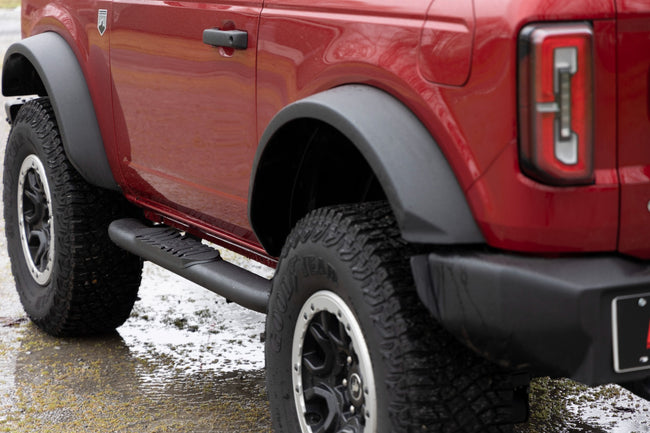 Oval Nerf Steps | 2-Door | Black | Ford Bronco (2 Door) 4WD (2021-2025) - The Suspension Specialists