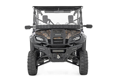 Front Cargo Rack |Black Series LED | 6" Light | Slim Line | Honda Pioneer 1000 - The Suspension Specialists