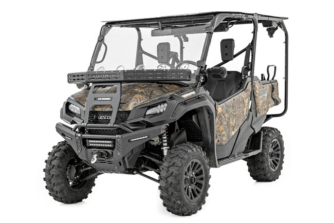 Front Cargo Rack |Black Series LED | 6" Light | Slim Line | Honda Pioneer 1000 - The Suspension Specialists