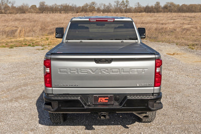 Hard Tri-Fold Flip Up Bed Cover | 6'9" Bed | Chevy/GMC  Silverado/Sierra 2500HD/3500HD (20-25)