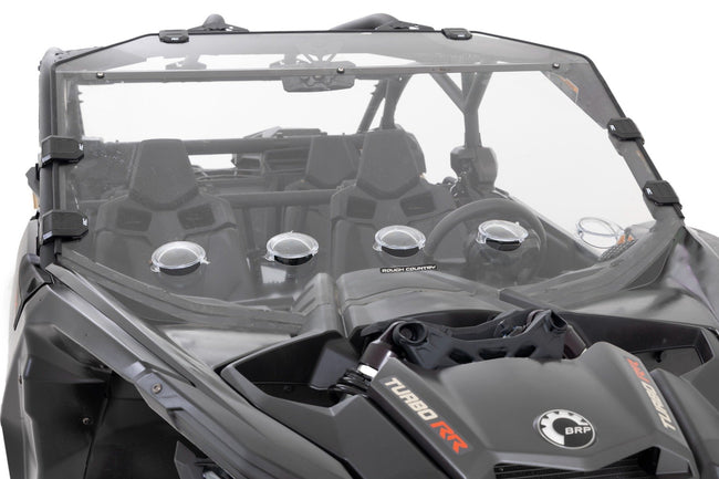 Vented Full Windshield | Scratch Resistant | Can-Am Maverick X3 - The Suspension Specialists