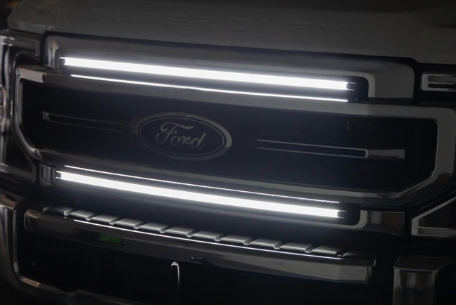 LED Light Kit | Grille Mount | 30 Inch DRL | Ford F-250/F-350 Super Duty (17-22) - The Suspension Specialists