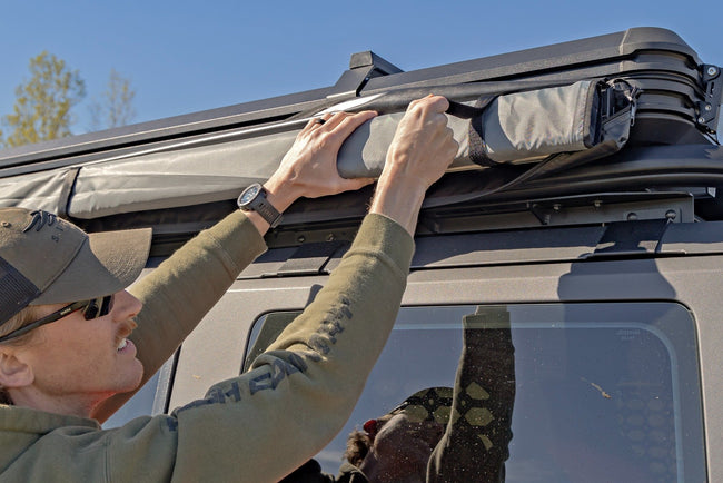 Retractable Roof Rack Awning | 6'6" x 9'8" (Fits Trucks & SUVs) - The Suspension Specialists