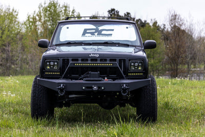 8 Inch Black Series LED Light Bar | Single Row | Cool White DRL | Pair - The Suspension Specialists
