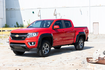 Rough Country Pocket Fender Flares | G9K Satin Steel | Chevy Colorado 2WD/4WD (2015-2022) - The Suspension Specialists