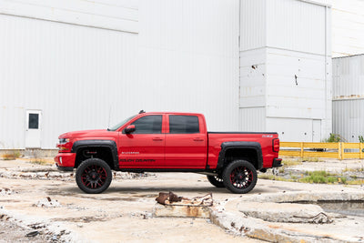 Rough Country Fender Flares | Defender l 5'9" Bed  | GXG Tungsten | Chevy Silverado 1500 (14-18 & Classic)