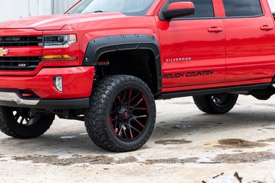 Rough Country Fender Flares | Defender l 5'9" Bed  | GPA Graphite | Chevy Silverado 1500 (14-18 & Classic)