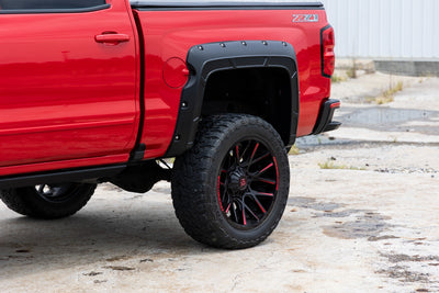 Rough Country Fender Flares | Defender l 5'9" Bed  | GXG Tungsten | Chevy Silverado 1500 (14-18 & Classic)