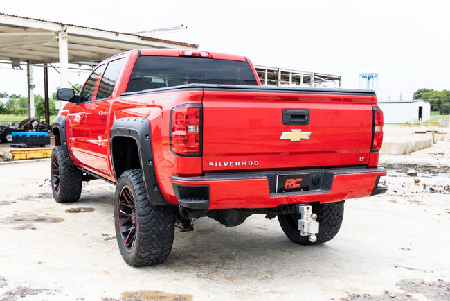 Rough Country Fender Flares | Defender l 5'9" Bed  | GJI Shadow Gray | Chevy Silverado 1500 (14-18 & Classic)