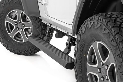 Rough Country Power Running Boards | Dual Electric Motor | 2 Door | Jeep Wrangler JL (18-25)