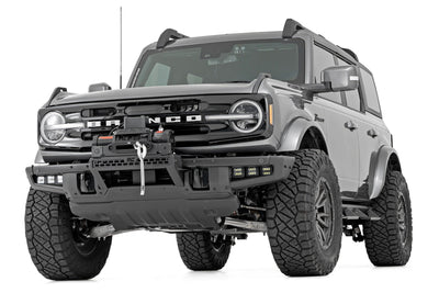 High Winch Mount | All Models | 12000S | 20 Inch Black Single Row LED | Ford Bronco (21-25) - The Suspension Specialists