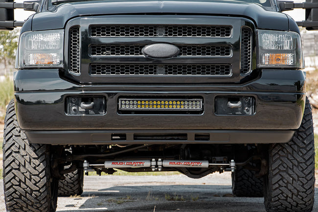 LED Light Kit | Bumper | 20" Chrome Dual Row | White DRL | Ford F-250/F-350 Super Duty (05-07) - The Suspension Specialists