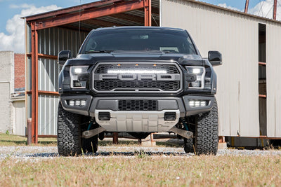 LED Light Kit | Fog Mount | Triple 2" Black Pair | White DRL | Ford Raptor (17-20) - The Suspension Specialists