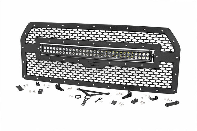 Mesh Grille | 30" Dual Row LED | Black | Ford F-150 2WD/4WD (2015-2017) - The Suspension Specialists