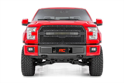 Mesh Grille | 30" Dual Row LED | Black | Ford F-150 2WD/4WD (2015-2017) - The Suspension Specialists