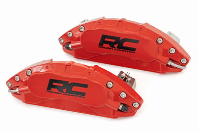 Rough Country Caliper Covers | Rear | Red | Chevy/GMC 1500 (19-25)