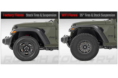 Rough Country WF1 Fender Flares | Jeep Gladiator JT 4WD (2020-2025)