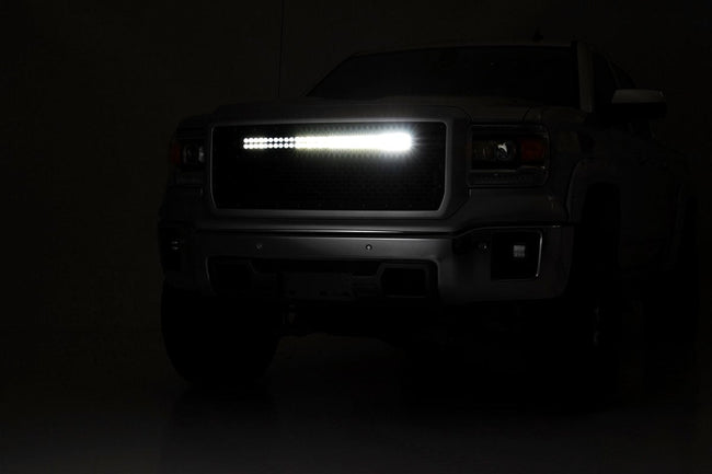 Rough Country 30 Inch Chrome Series LED Light Bar | Curved | Dual Row | Cool White DRL - The Suspension Specialists