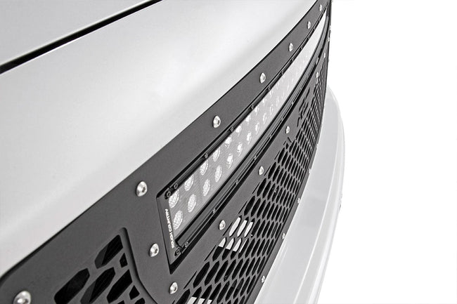Mesh Grille | 30" Dual Row LED | Black | GMC Sierra 1500 2WD/4WD (2014-2015) - The Suspension Specialists