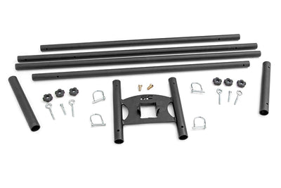 Flag Pole Holder | Dual | 2 Inch Hitch | w/ Flag Poles - The Suspension Specialists