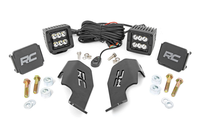 LED Light Kit | Cage Mount | 2" Black Pair | Honda Talon 1000 - The Suspension Specialists