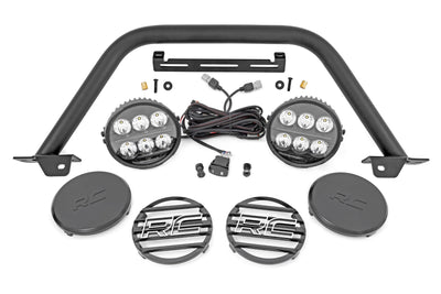 Safari Bar | 6.5 Inch Round LED | OE Modular Steel | Ford Bronco 4WD (21-25) - The Suspension Specialists