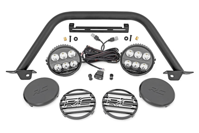 Safari Bar | 6.5 Inch Round LED | OE Modular Steel | Ford Bronco 4WD (21-25) - The Suspension Specialists
