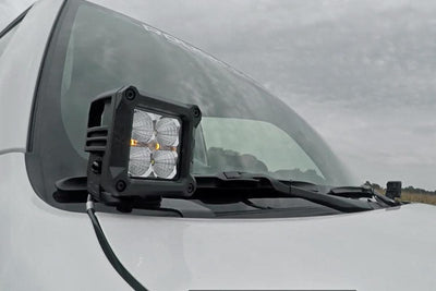 LED Light Kit | Ditch Mount | 3" Chrome Wide Angle Pair - The Suspension Specialists