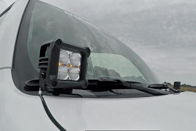 LED Light Kit | Ditch Mount | 3" Chrome Wide Angle Pair - The Suspension Specialists