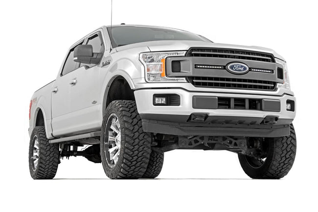 LED Light Kit | Grille Mount | 10" Chrome Slimline Pair | Ford F-150 (18-20) - The Suspension Specialists